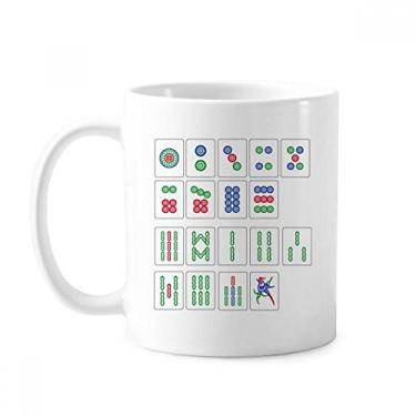 Imagem de Caneca de jogo de xadrez Mahjong Cultura Chinesa Cerâmica Copo de Café Porcelana Utensílios de Mesa