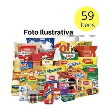 Imagem de Cesta Básica Completa- 59 Itens ( Produtos Bons) *envio Imed