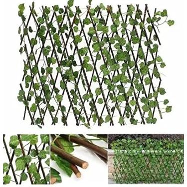 Imagem de Treliça Muro Inglês Flores Artificiais Gradil 1,60 x 35 Decoração Festas