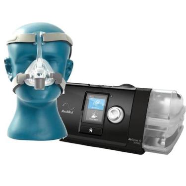 Imagem de Kit Cpap Airsense S10 Elite Com Umidificador - Resmed + Máscara Nasal