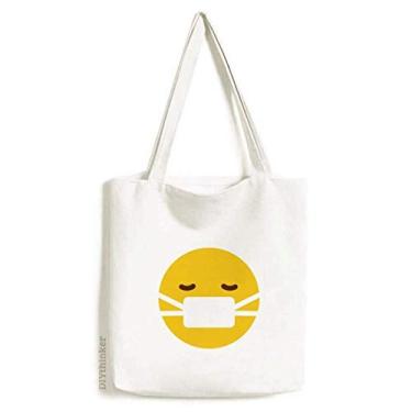 Imagem de Sick Head Bolsa de lona, amarela, fofa, on-line, sacola de compras, bolsa casual