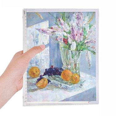 Imagem de Caderno de folhas soltas em espiral recarregável Vaso de flores Pintura Still Life