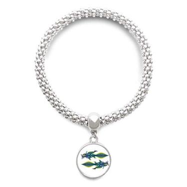 Imagem de DIYthinker China França Torre Eiffel China Dragão Prata Pulseira Pingente Joias Corrente Corrente Ajustável