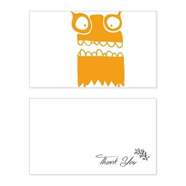 Imagem de Universo Alienígena monstro criatura amarela cartão de agradecimento aniversário aniversário saudação casamento agradecimento