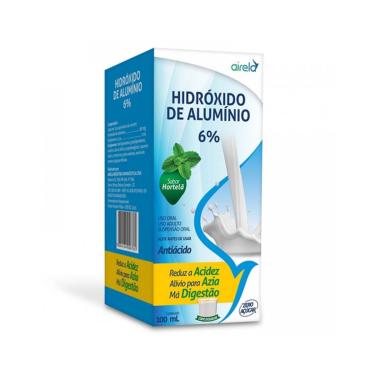 Imagem de Antiácido Hidróxido de Alumínio 6% Airela Sabor Hortelã Suspensão Oral 100ml 100ml