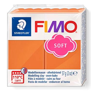 Imagem de STAEDTLER Massa de Modelar Profissional FIMO Soft 57g (1 Unidade) Conhaque - 8020-76 - Argila Polímera Para Biscuit que Endurece no Forno – Ideal para Artesanato, Miniaturas e Bijuterias