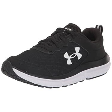Imagem de Under Armour Tênis de corrida feminino Charged Assert 10 D, (001) Preto/Preto/Branco, 6 Wide