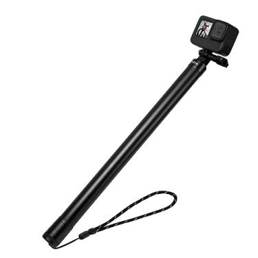 Imagem de TELESIN Bastão de selfie ultra longo de 3 metros para GoPro Max Hero 10 9 8 7 6 5 4 3+, Insta 360 One R One X, DJI Osmo Action, extensível em 6 comprimentos, monopé leve de fibra de carbono