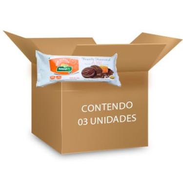 Imagem de Biscoito Funcional de Mel coberto Chocolate Meio Amargo Sem Glúten Natural Life Kodilar contendo 3 pacotes de 140g