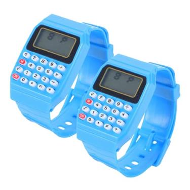 Imagem de Housoutil 2 Unidades relógio cálculo para crianças relógio calculadora portátil relógio durável e resistente relógio portátil com calculadora relógios digitais masculinos assistir macho