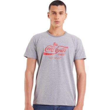 Imagem de Camiseta Coca Cola Shape In23 Cinza Masculino