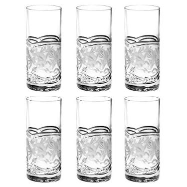 Imagem de Barski Highball - Copos - Copo HB - Conjunto de 6 - Hiball - Cristal - Linda Flor - Corte à mão - Copos para Beber - Para Água, Suco, Vinho, Cerveja e Coquetéis - 473 ml Feito na Europa