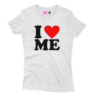 Imagem de Camiseta Feminina Estampada I Love Me Branco - Goup Supply