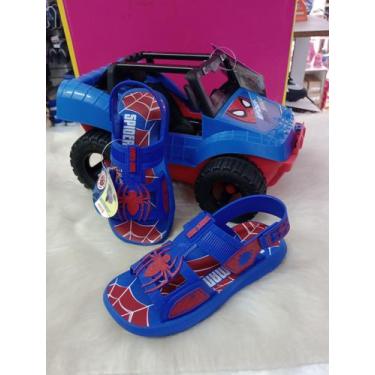 Imagem de Sandália Homem Aranha Com Carrinho Buggy 22940 - Grendene Kids