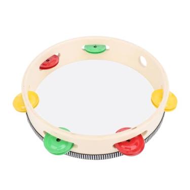 Imagem de Pandeiro, Jingles Metálicos, Tambores de Faia, Melodias Encantadoras, Bordas Curvas Suaves, Tambor de Pandeiro Manual para Crianças e Adultos para Entretenimento (8 polegadas)