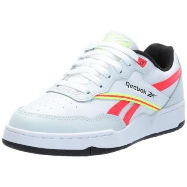 Imagem de Reebok Tênis infantil unissex Bb 4000 II, Lua/branco/cereja neon, 20