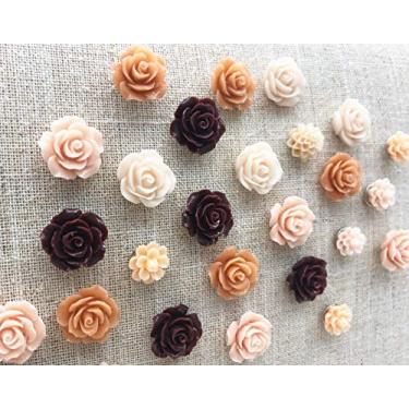 Imagem de 24 pinos decorativos de cortiça, bandejas de quadro de cortiça, porta-retratos de quadro de aviso, adesivo de polegar decorativo para cortiça, organização de escritório ou casa, Pêssego