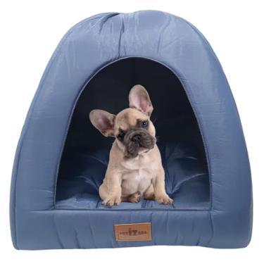 Imagem de Toca 2 Em 1 Com Almofada Cachorro E Gato Pet Caminha Iglu (Azul)
