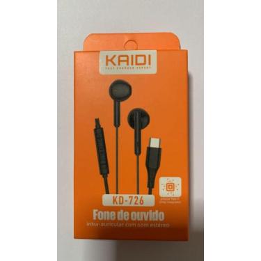 Imagem de Fone De Ouvido Com Fio Type-C Kaidi KD-726 Preto