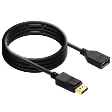 Imagem de Cabo extensor Displayport macho femea 4k 144hz 1m 1 Metro - HDMatters