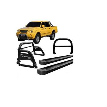 Imagem de Kit Quebra Mato'estribo'santo Antônio H3 L200 004 Preto - HOZZ