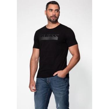 Imagem de Camiseta Guess Emborrachado, Azul escuro, P