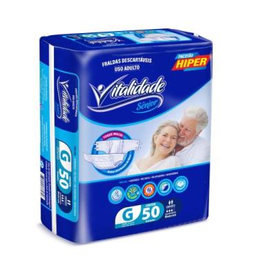 Imagem de Fralda Geriátrica Estilo Care Tam G 50 Unidades Atacado Revenda - Vip 