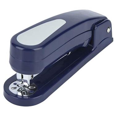 Imagem de Grampeador Giratório, Grampeador Rotativo Médio Com Capacidade para 20 Folhas, Tira Completa, Grampeador Antiderrapante Com Grampos para Escola de Escritório (Azul (dá uma caixa