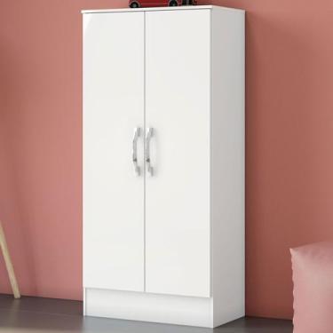 Imagem de Armário Multiuso Zafira 2 Portas 3 Prateleiras Branco - Briz, Branco, 