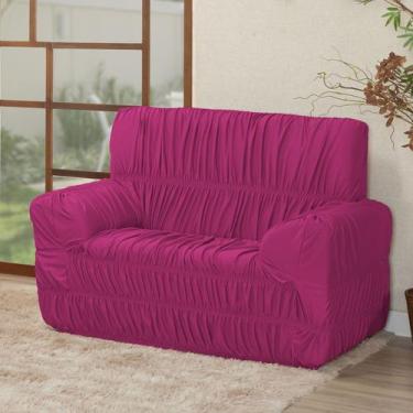 Imagem de Capa De Sofá 2 Lugares Avulsa Elasticada Malha Gel - Nalu Casa e Decor