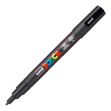 Imagem de Caneta Uni Posca Pc 3m Preto Uniball, PRETO 24