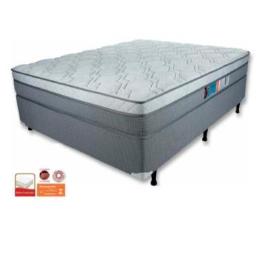 Imagem de Conjunto Box Original Casal - Colchão Casal Luckspuma Mola Pocket New 