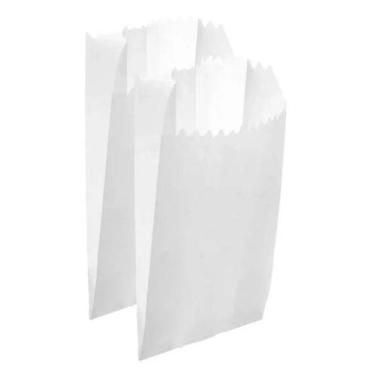 Imagem de Saco de papel kraft branco 1/2 kg p/ pao salgados c/ 1000 un - E A COS