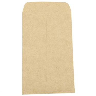 Imagem de 100 Pçs Sacos de Kraft Milho Trigo Arroz Sementes Embalagem Saco de Armazenamento Estilo Envelope para Legumes Sorgo Girassol (6 * 11 adesivo)