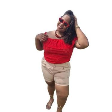 Imagem de bermuda de alfaiataria plus size  para gordinhas  - altona, 48