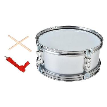 Imagem de TTETTZ Caixa de 11 Polegadas com Luvas de Prática Instrumentos Musicais Aprendizagem Musical Instrumento de Percussão Bateria Musical para Iniciantes Meninos, prata