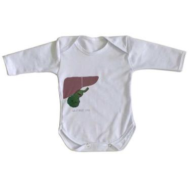 Imagem de body nenê criança roupa bebê manga longa Gallstones suck  - Empório Du
