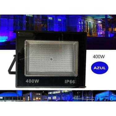 Imagem de Refletor Holofote Led Bivolt Ip66 400w a Prova Dágua  Azul - AaaTop