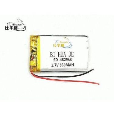 Imagem de Bateria 850  Mah  3,7v  5mm X 29mm X 53mm 2 Fios - KMIG
