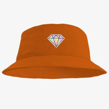 Imagem de Chapéu Bucket Hat Estampado Diamante - MP Moda Masculina, Único, Laran