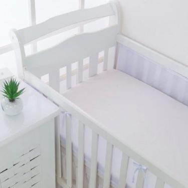 Imagem de Tela Respirável Protetor de Berço Para Bebê - Manu Baby Store, Lilas