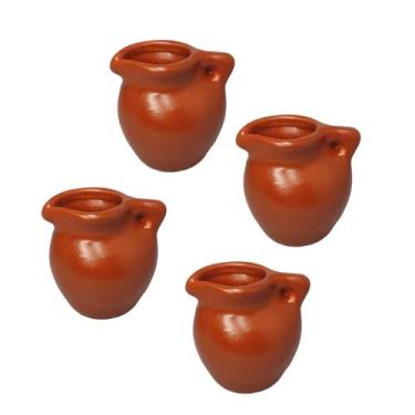 Imagem de Jarro kit com 4 peças de Ceramica Miniatura para Terrario - Hp Decor