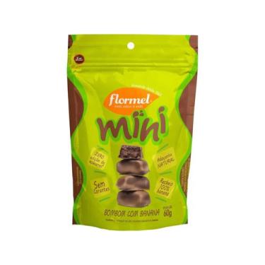 Imagem de Mini Bombom Flormel Ao Leite com Recheio - de Doce de Banana Zero Açúc