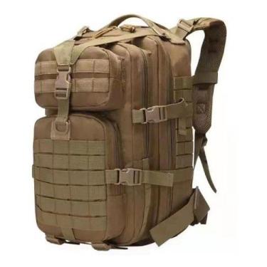 Imagem de Mochila Tatica Camping Militar 50 Litros C/ Bandeira Pronta! - Tem Tud