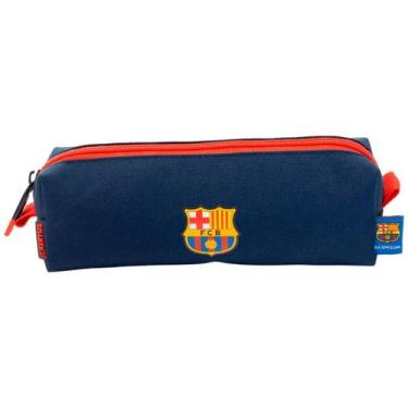 Imagem de Estojo Escolar Simples Esportivo Azul Barcelona  - Xeryus - Xeryus Imp