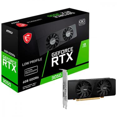 Imagem de Placa de Vídeo MSI GeForce RTX 3050 Low Profile 6GB GDDR6 96 bits