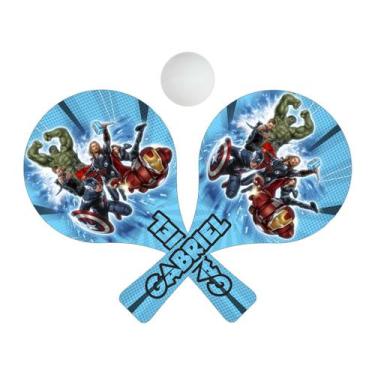 Imagem de Par de Raquetes para Tênis de Mesa Personalizado com Nome + Bolinha 24