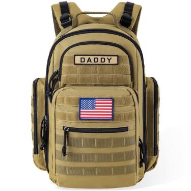 Imagem de Mochila para fraldas SHARKMOUTH Military Molle Dad Mom