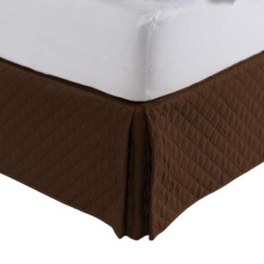 Imagem de Saia Box Matelada Casal Queen Size Box Cores Diversas - Cortinas Ibiti