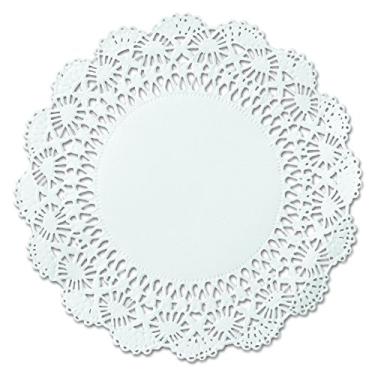 Imagem de Hoffmaster 500239 Doily de renda Cambridge redonda branca de 30,5 cm (caixa com 1.000)